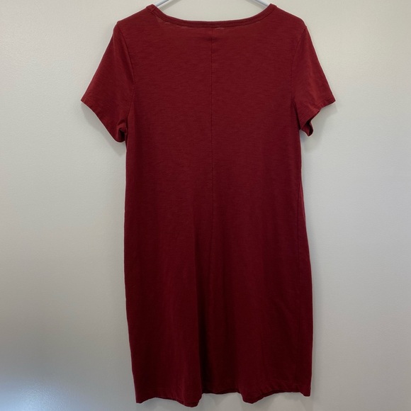 Burgundy / maroon t shirt dress - Picture 4 of 6